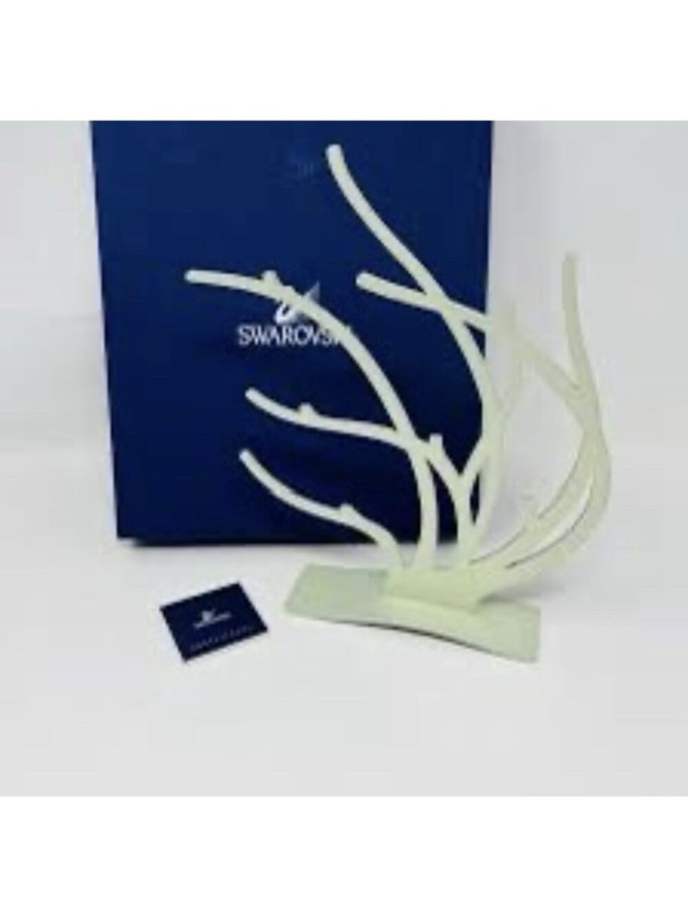 MIB Swarovski Crystal Tropical Fish Figurine Small Coral Stand 630997